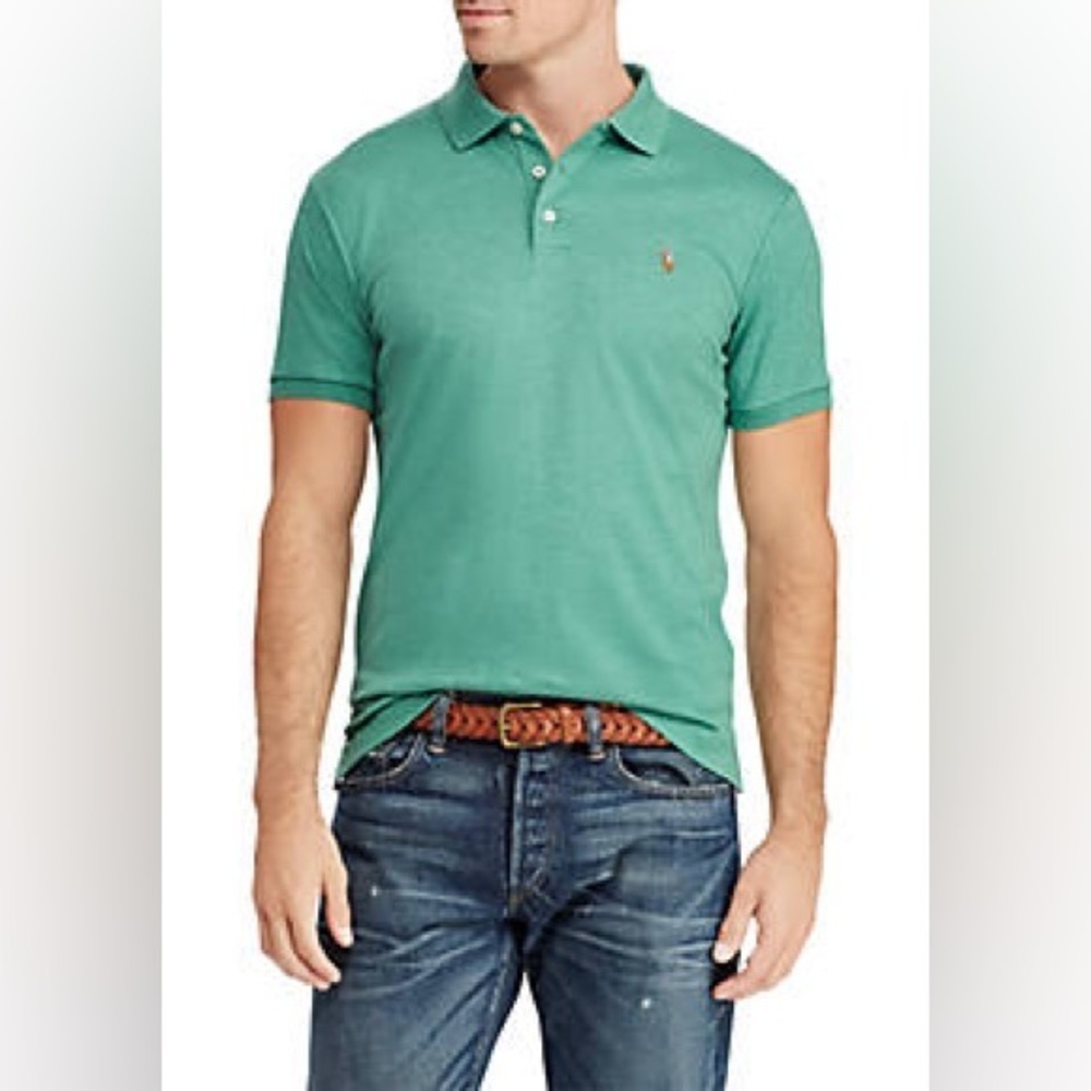 Polo Ralph Lauren Sage Green Short Sleeve Polo Shirt Size XL